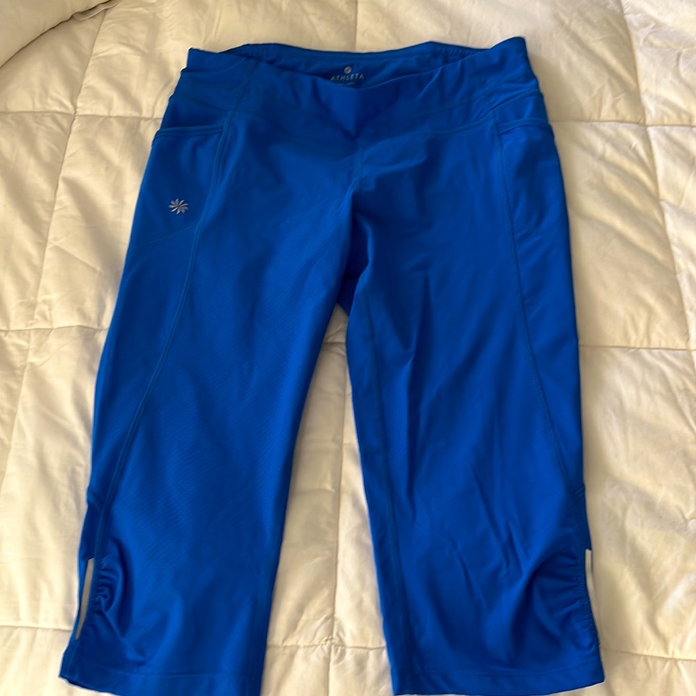 Athleta Blue Capri Leggings